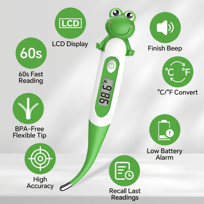 Infrared Forehead Thermometer - LCD Display, Memory and Silent Mode