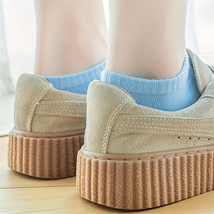 Women's 20 Pairs Of Randomly Mixed Colors Polyester Shoes - product view 7