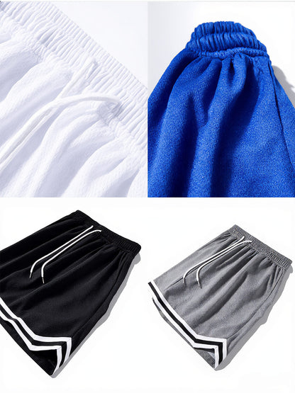 4pcs Men'S Sports Shorts with Pocket Basketball Pants, Made of Breathable And Quick-Drying Elastic Material, Suitable for Tennis, Jogging, Men'S Basketball Shorts, Suitable for Outdoor Sports, Home Leisure, Fitness Training, And Street Leisure