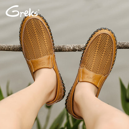 Men's Loafers & Flats - Breathable Mesh Slip-On for Outdoor & Travel 949029
