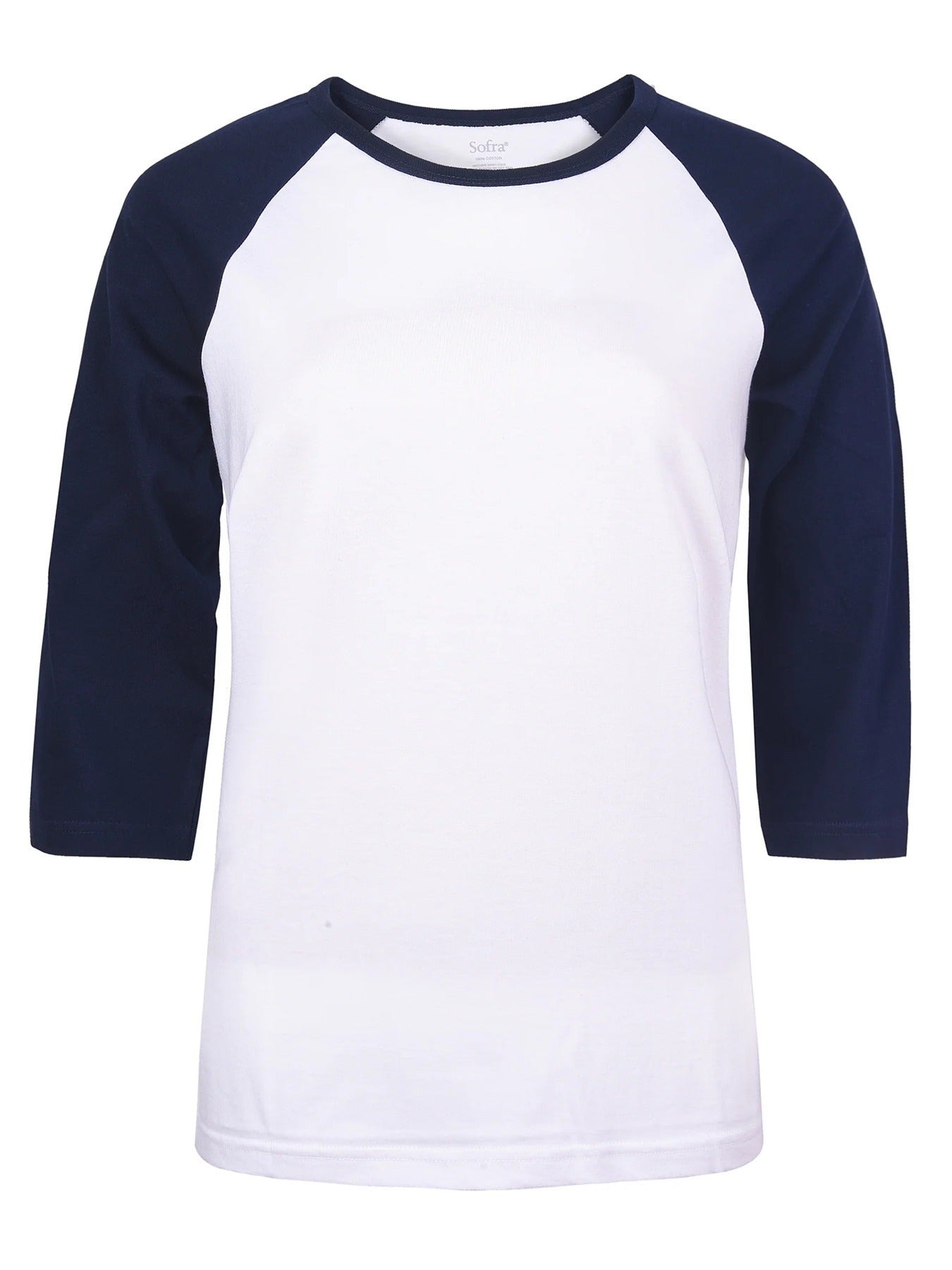 LADIES COTTON BASIC BASEBALL TEE
