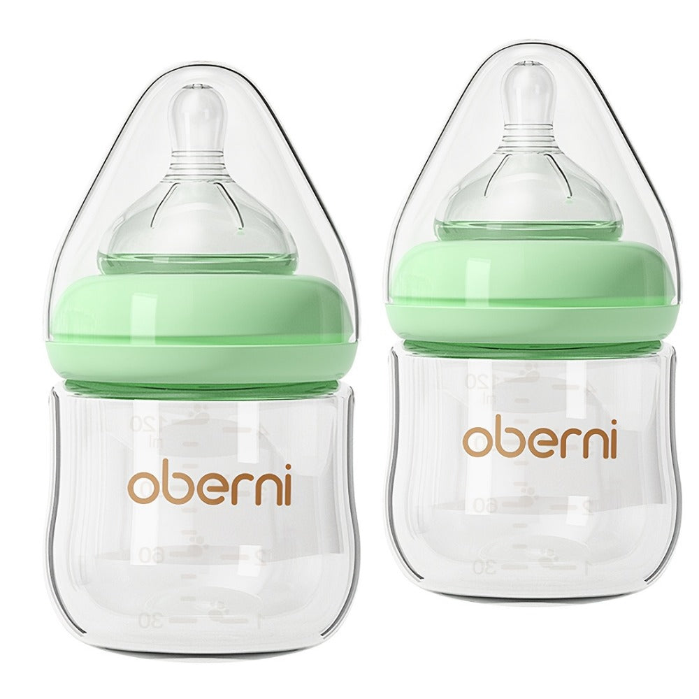 Baby Bottle - Anti-Colic Glass Oberni 4Oz