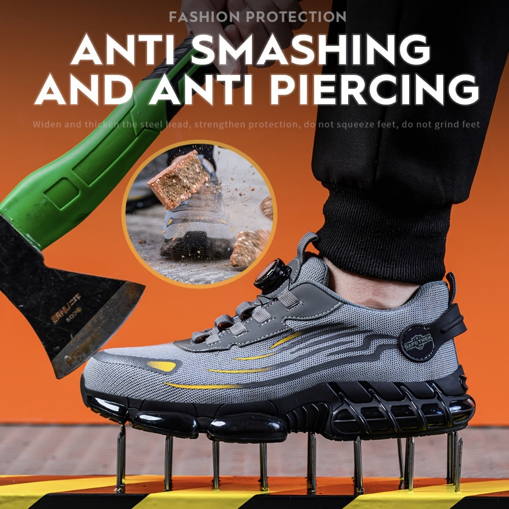 Men's Work & Safety Shoes - Steel Toe Protection & Puncture Resistant