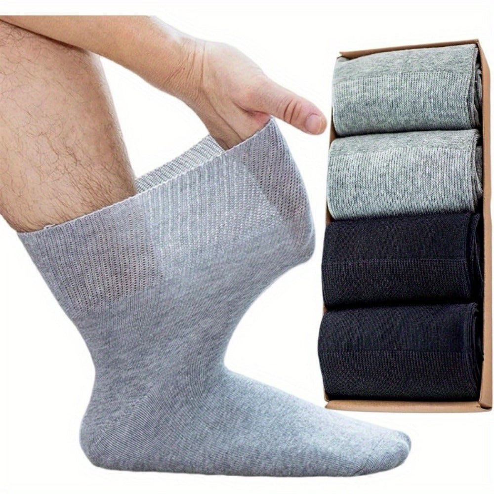 Men's Wide-Tube Socks - 4-Pair Pack - Loose-fit wide-tube design with arch support