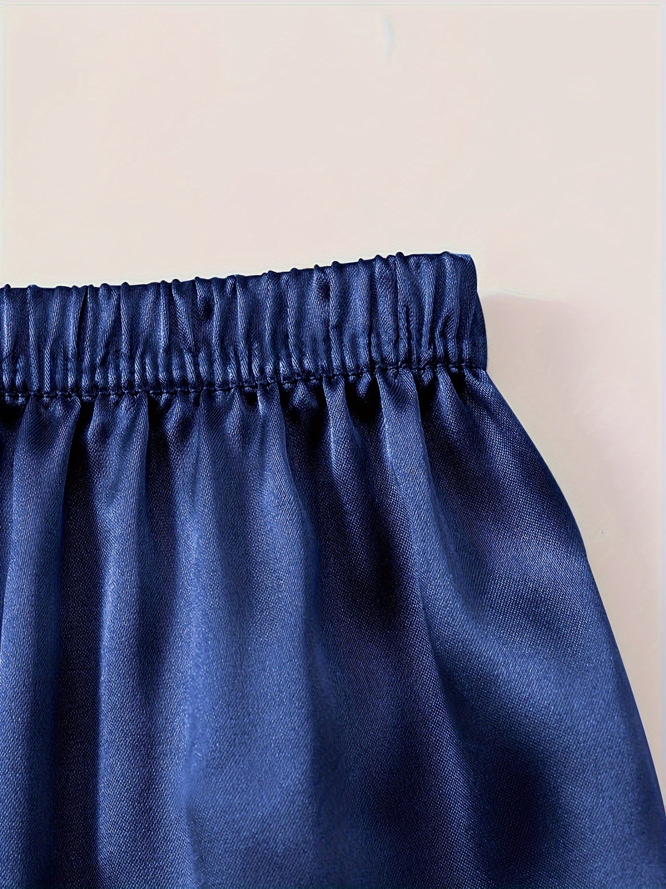 Women's Champagne Satin Short-Sleeve Pants - product view 34