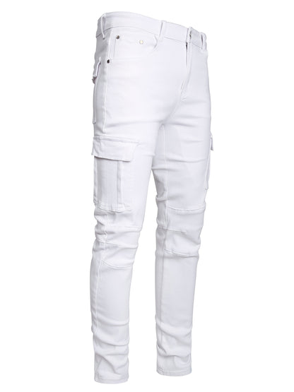 Men'S Slim Fit Jeans Stretch Ripped Skinny Jeans for Men, Fashion Straight Leg Comfort Flex Waist Casual Pants