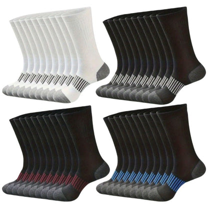 40 Pairs of Men's Long Socks for Autumn and Winter; Four-color Sports Socks; Men's Long Socks