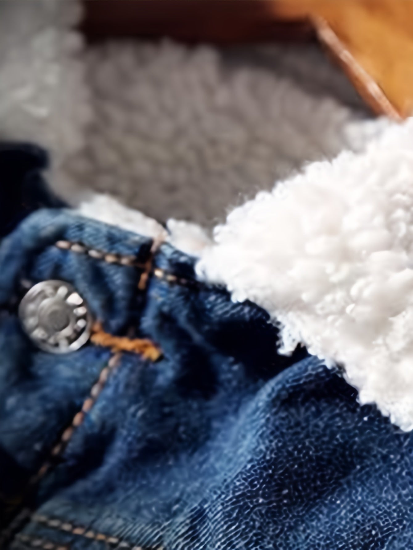 Men's Sherpa Fleece Lined Denim Jacket - Warm Winter Trucker Jacket - Cowboy Jean Jacket - Soft Fleece Lining & Durable Denim - For Men - Perfect for Cold Weather & Outdoor Activities - Ideal Gift for Winter Holidays