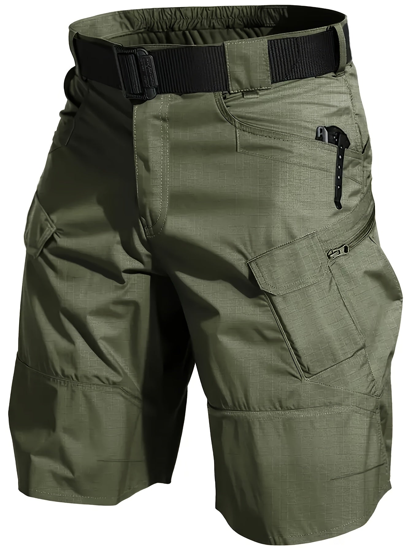 2pcs Summer Outdoor Cargo Shorts for Men, Multi-Pocket Hiking Shorts, Durable, Ripstop, Wear-resistant, Good for Camping, Hunting, Fishing, Summer Outdoor Activies and Daily Wear