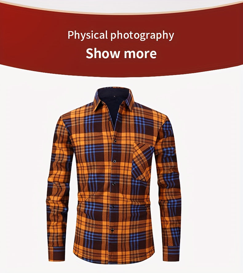 Men's Orange Polyester Long-Sleeve Jacket - product view 6