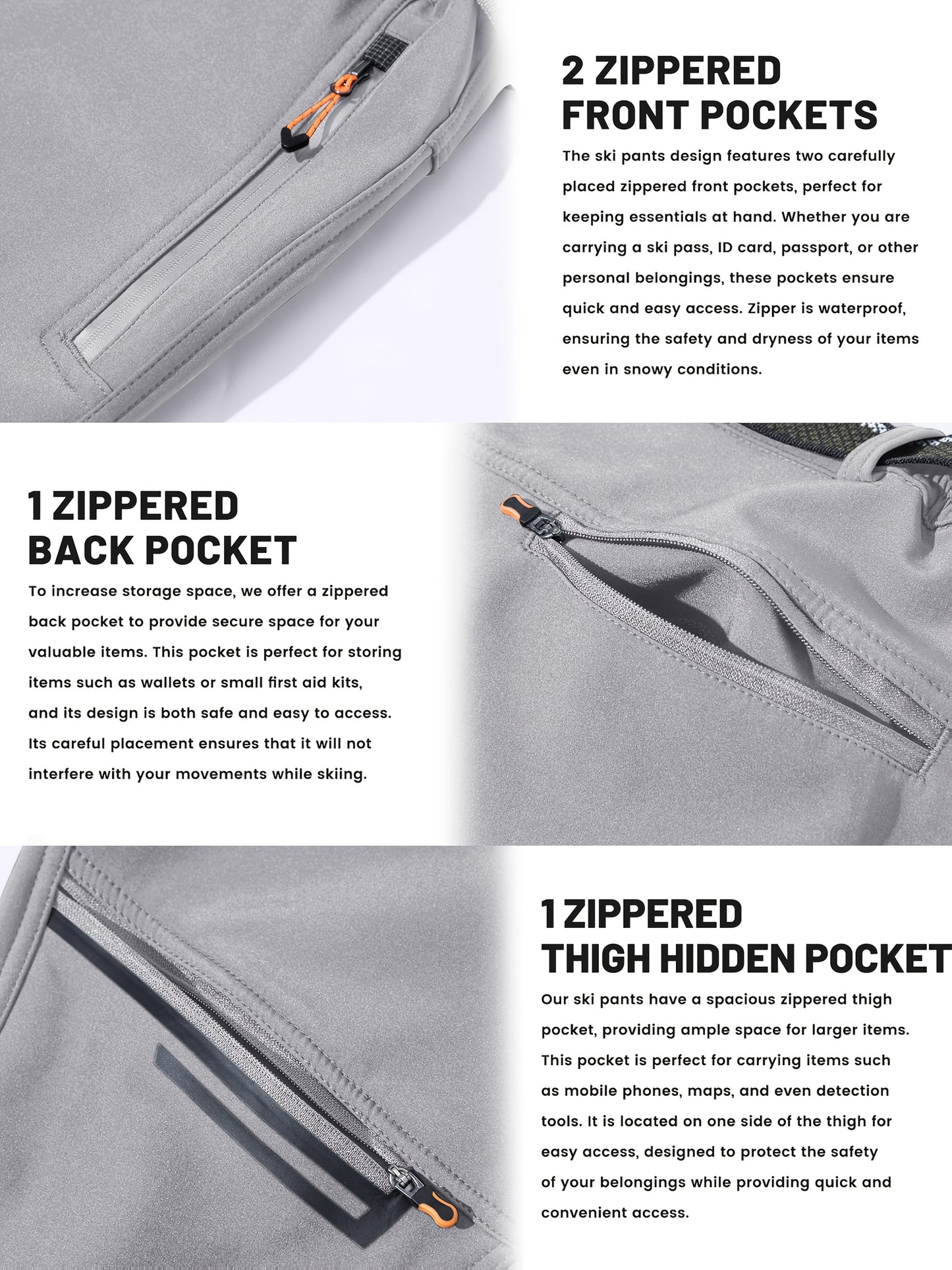 Men's Winter Fleece Pants Outdoor Softshell Pants Thickened Warm Lined Camping Fishing Trekking Hiking Pants Casual Trousers