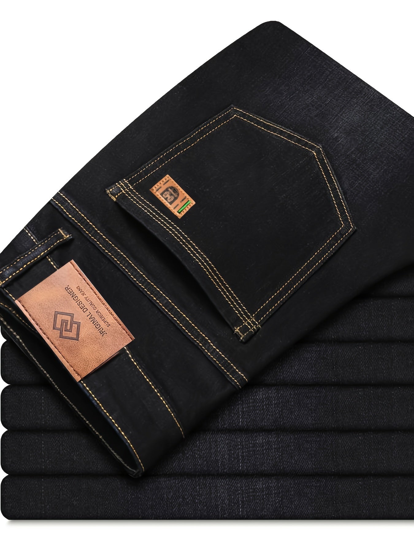 Men'S Straight Leg Jeans with a Classic Design, Perfect for Everyday Use in Any Season