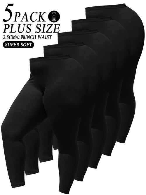 Women's Mixed Color-1 Polyester Leggings - product view 1