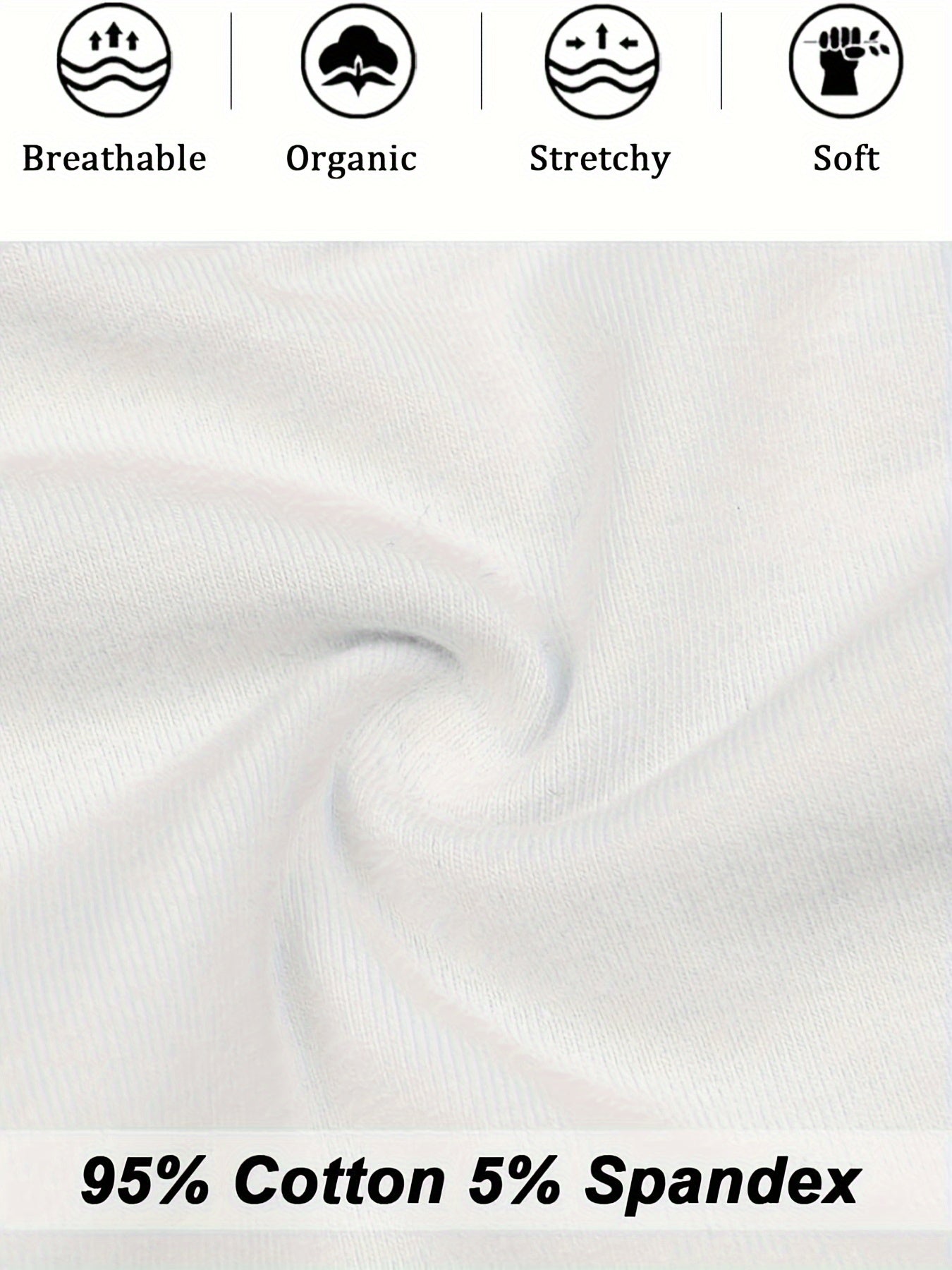 5pcs High Waist Solid Color Briefs, Comfy, Soft, Breathable, Stretchy And Elegant Lingeries for Women