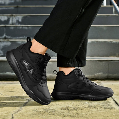 Men's Restaurant Work Shoes - Anti-Slip Sole & Lace-Up 003365