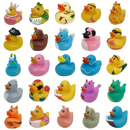 Rubber Duck Bath Toys - Assorted Mini Bulk Pack