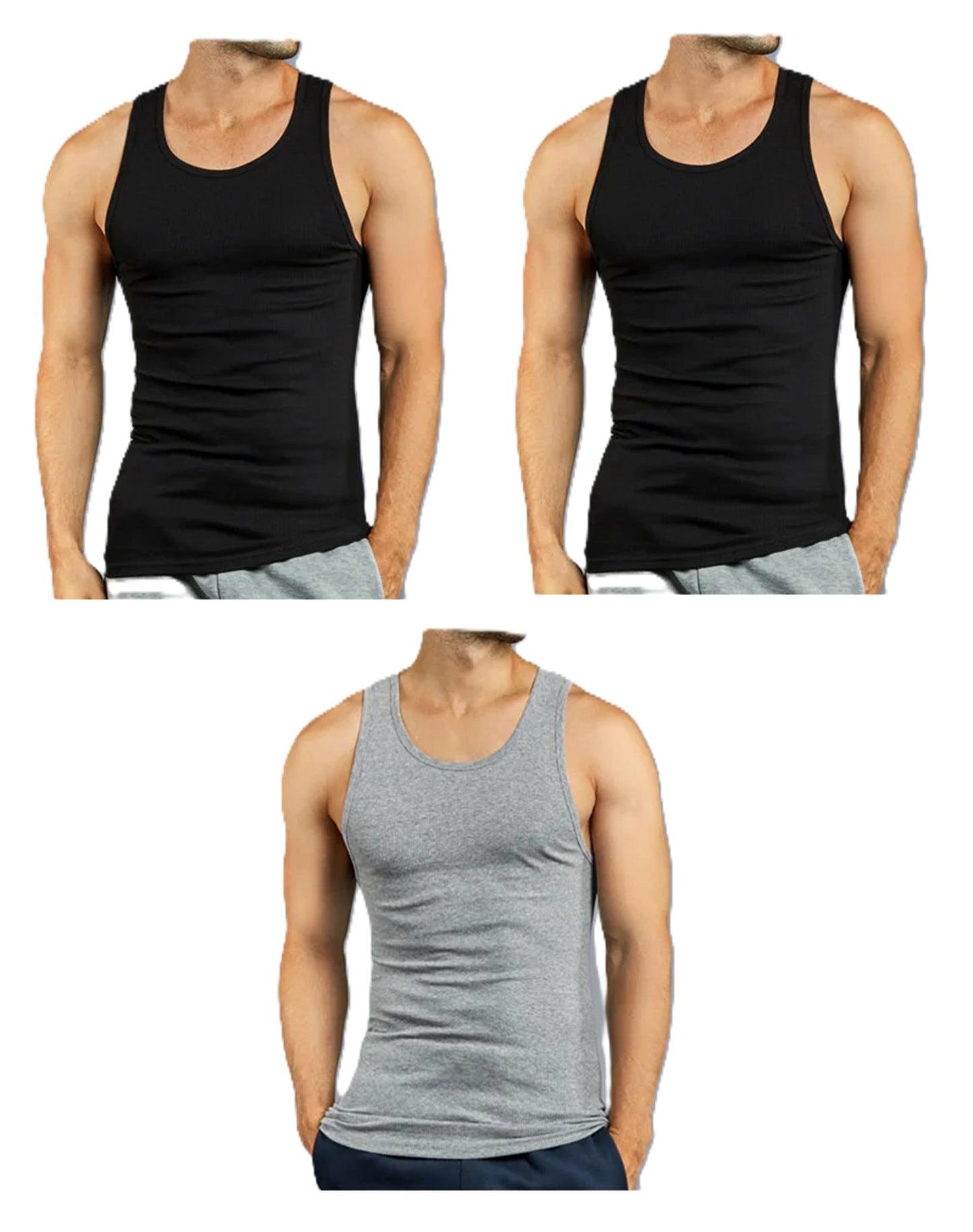 3 PACK MEN'S SUPERIOR QUALITY A-SHIRT