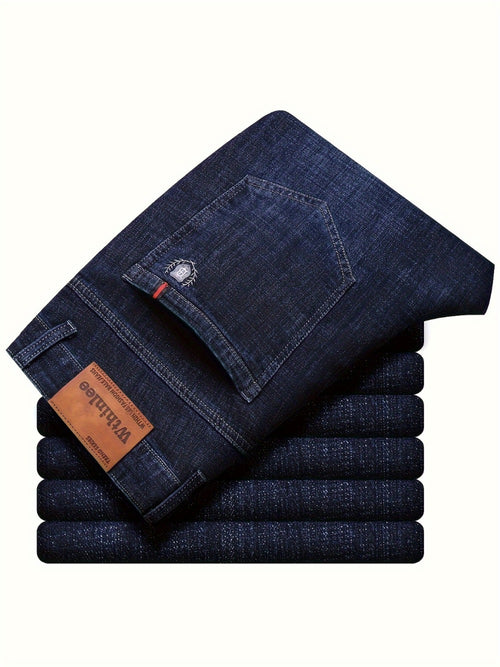 Men's Straight Leg Jeans - Vintage Wash Clean Finish