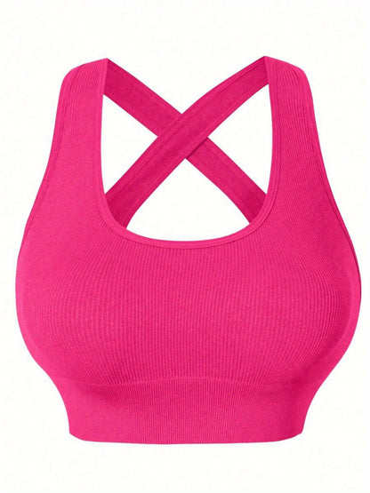 Three Sets of Seamless Women'S Sportswear Suits, Featuring High Elasticity, See-Through Back Bras And Tight-Fitting Short Pants for Enhancing Buttocks