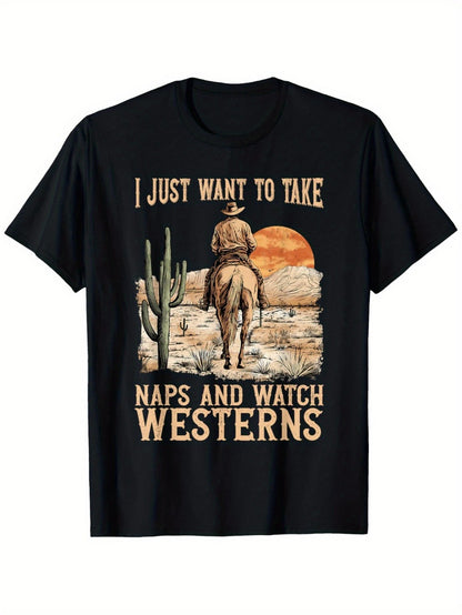 Men's Essential T-Shirt - Round Neck Short Sleeve Streetwear Style 956965