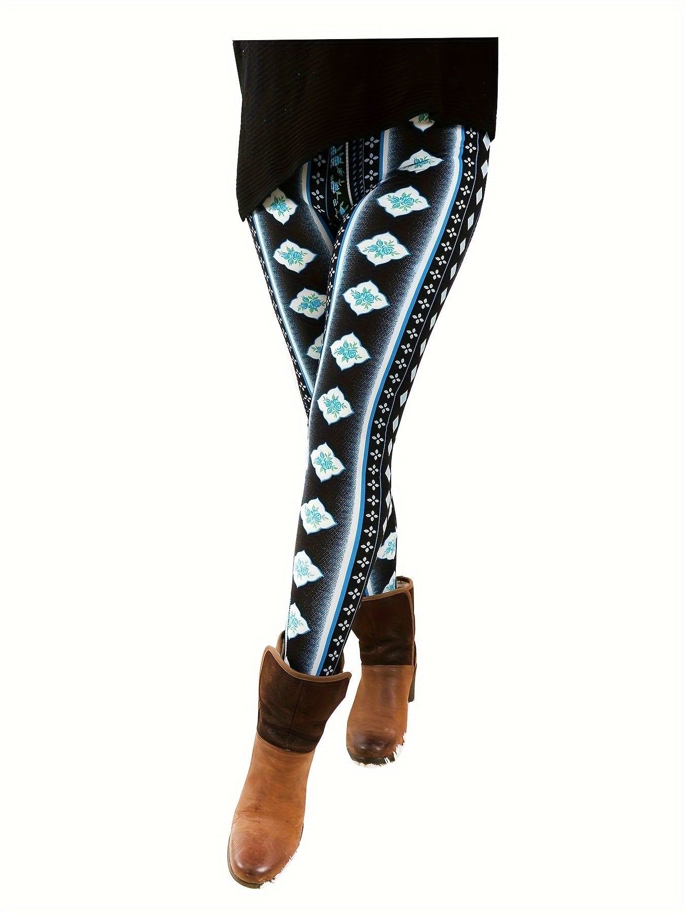 Leggings for Women Tie-Dye & Printed Fashion Leggings Regular/ One Size