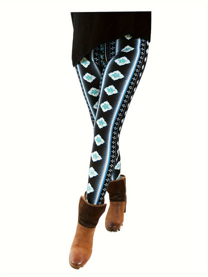 Leggings for Women Tie-Dye & Printed Fashion Leggings Regular/ One Size