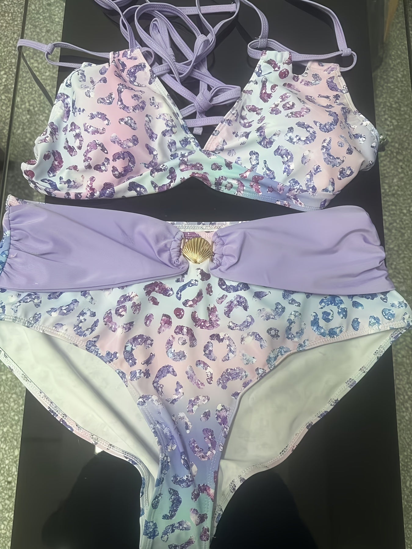 Women'S Swimsuit Swimwear Beach Suit Swimsuit Summer Beach Holiday Travel Fashion Elegant And Exquisite Two-Piece Swimsuit Suit