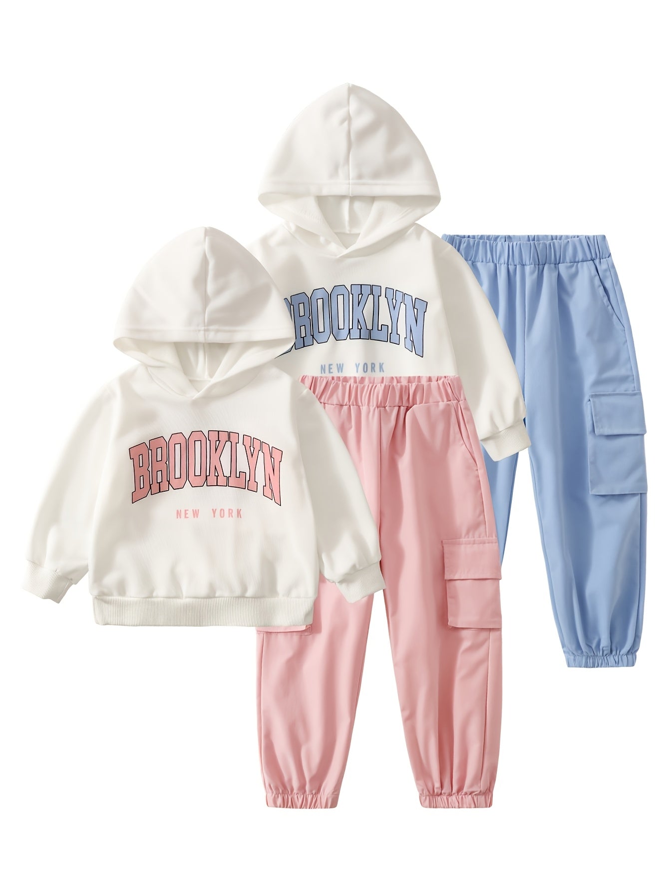 Randomly Shipped Set Of 4 Versatile Autumn/winter Outfits for Girls Ages 3-14. Cute Holiday Gift. Colors Shipped Randomly. If You Mind, Please Do Not Purchase., Perfect for Outdoor