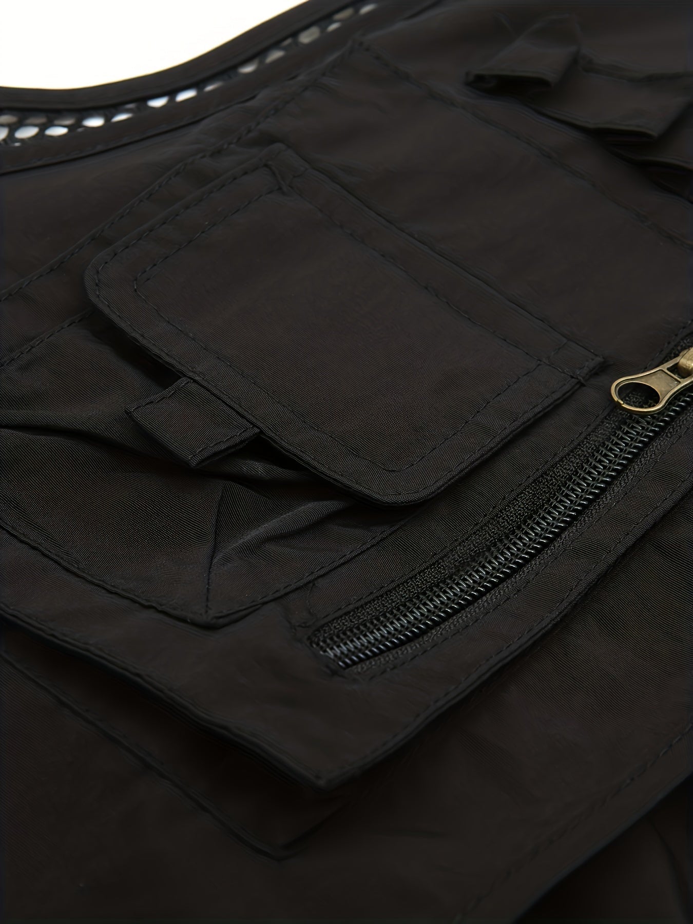 Multi-pocket Cargo Vest, Men's Casual Outwear Zip Up Vest For Spring Summer Outdoor Fishing Hiking Photography