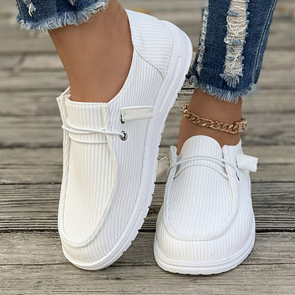 Women'S Slip On Loafers Casual Boat Shoes Lightweight Walking Sneakers Comfort Textured Flats With Arch Support For Everyday Wear Work Driving Travel No Tie Laces Breathable Upper Fashion Footwear All Season