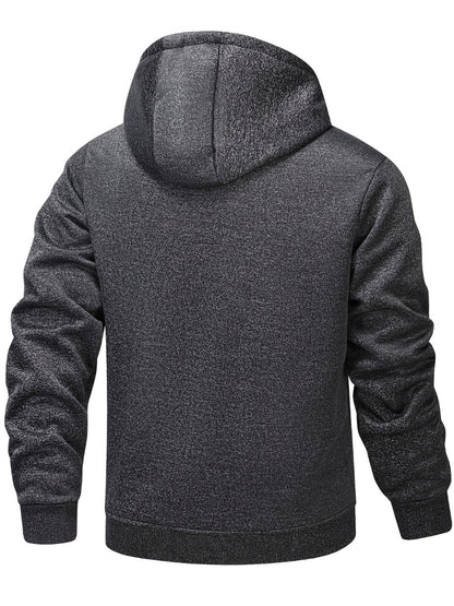 Men's Windproof Fleece Pullover Coat