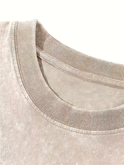 Spring And Summer Racing Pattern Men'S T-Shirt Top, Micro Elastic Fit, Washed with Water to Make Old, Breathable Black Round Neck Short Sleeved T-Shirt, Daily Casual Street T-Shirt Top