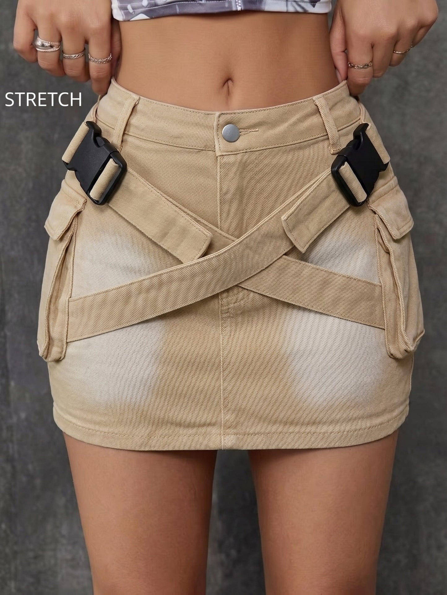 Women'S Skinny Denim Mini Skirt
