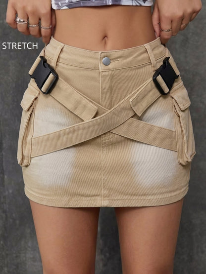Women'S Skinny Denim Mini Skirt