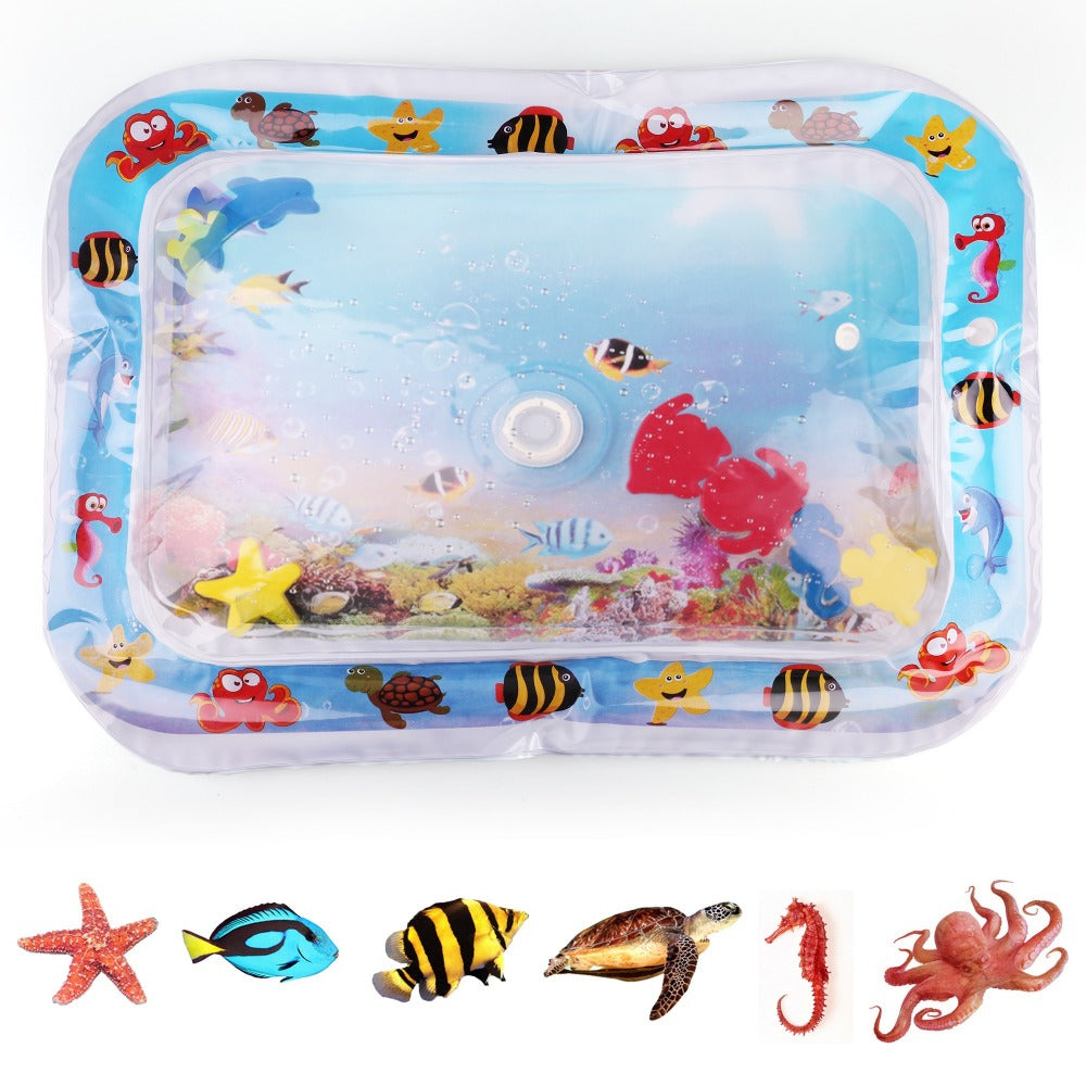 Baby Play Mat - Inflatable Pink Blue Tummy