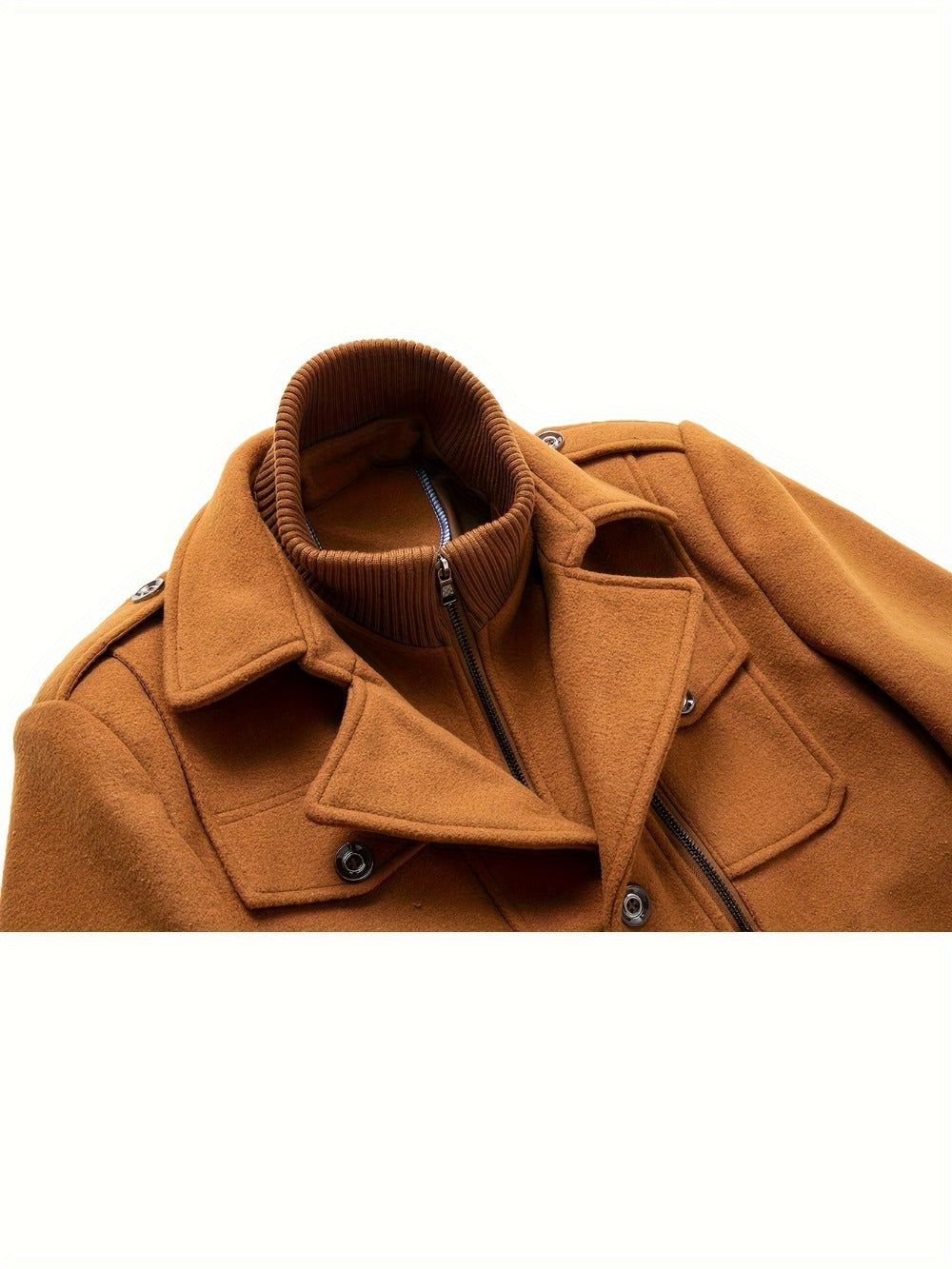 Men's Versatile Fleece Single-Breasted Coat