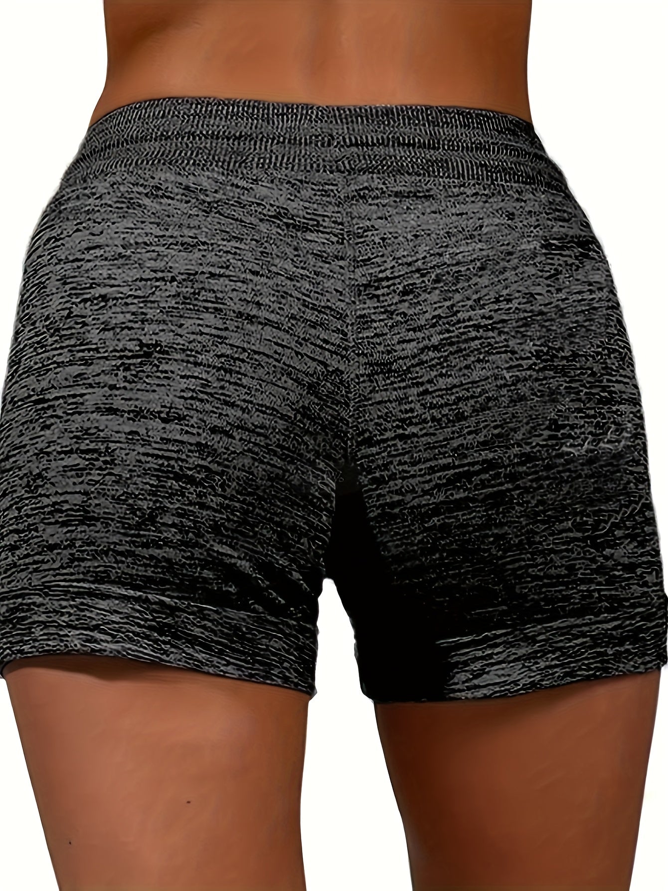 2pcs Solid-color Casual Pocket Women'S Shorts With Adjustable Drawstrings - Spring, Summer And Autumn Lightweight And Breathable Fabric, Machine Washable, Suitable For Home And Daily Wear, Seasonal Fashion, Soft Texture
