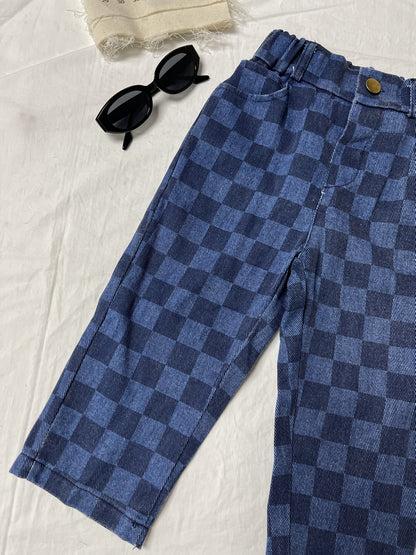 2024 Autumn Winter New Collection Boys And Girls Korean Easy Japanese Trendy Fashion Plaid Long Pant, for Outdoor