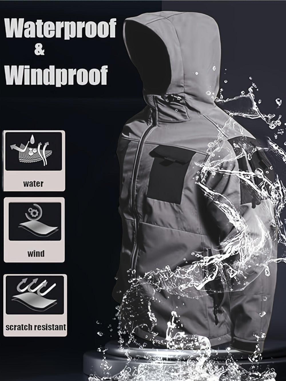 Men's Versatile Fleece Zip-Up Coat