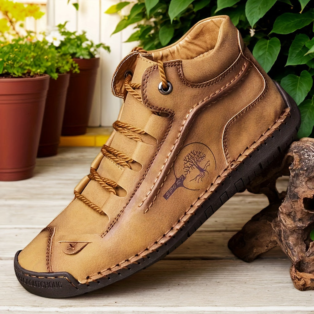 Ladies Lace-Up Hiking Boots - Handmade Fashionable Shoes, Women Shoes