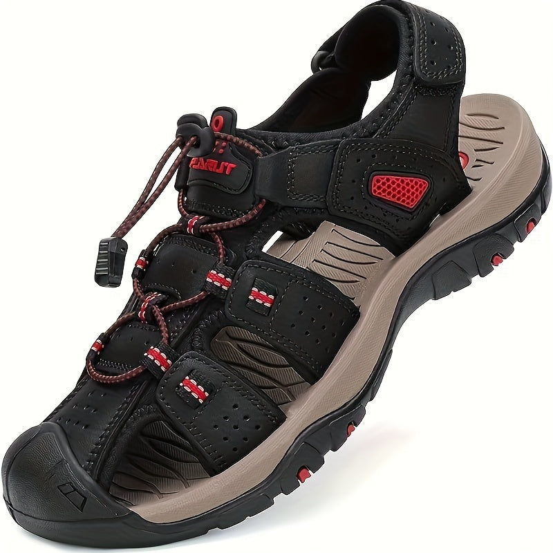 [Hiking Sandals Waterproof] Men's Hiking Sandals Closed Toe Outdoor Beach Sandal Waterproof Sport Fisherman Sandals Water Shoes, Summer