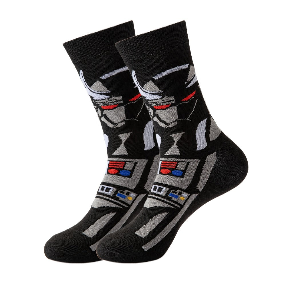 Men's Cute Print Crew Socks - 22-Pair Pack