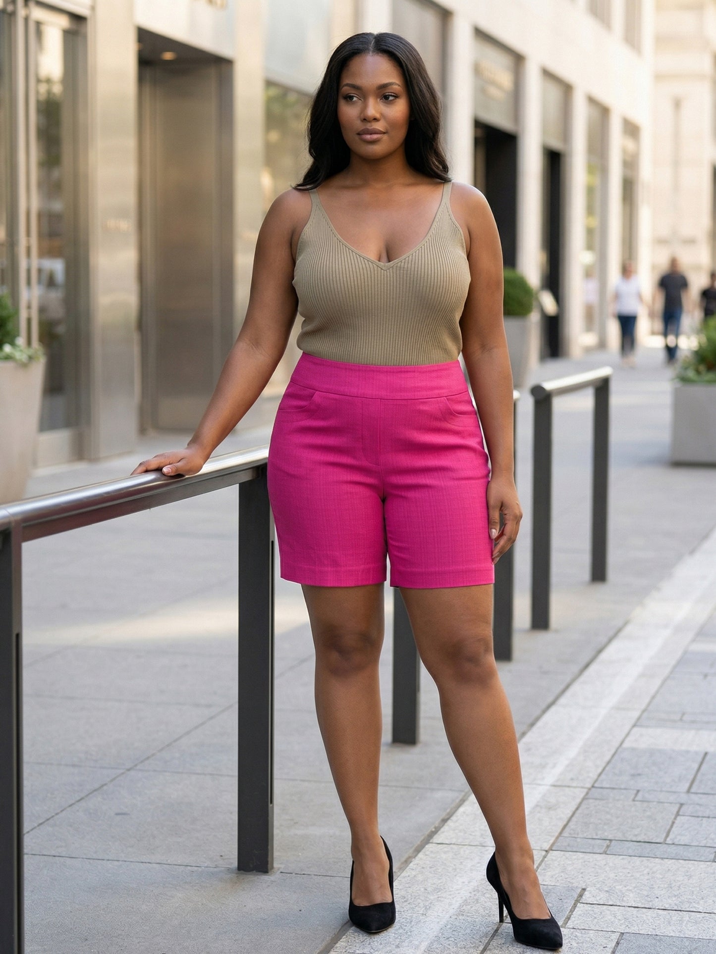 Plus Size - Plus Size - Women'S Plus Size High Waist Shorts