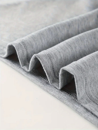 Women's Dark Gray Printed V-Neck T-Shirt - product view 20