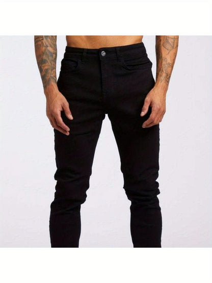 Men's Slim Fit Jeans - Classic Wash Clean Finish Travel 374501