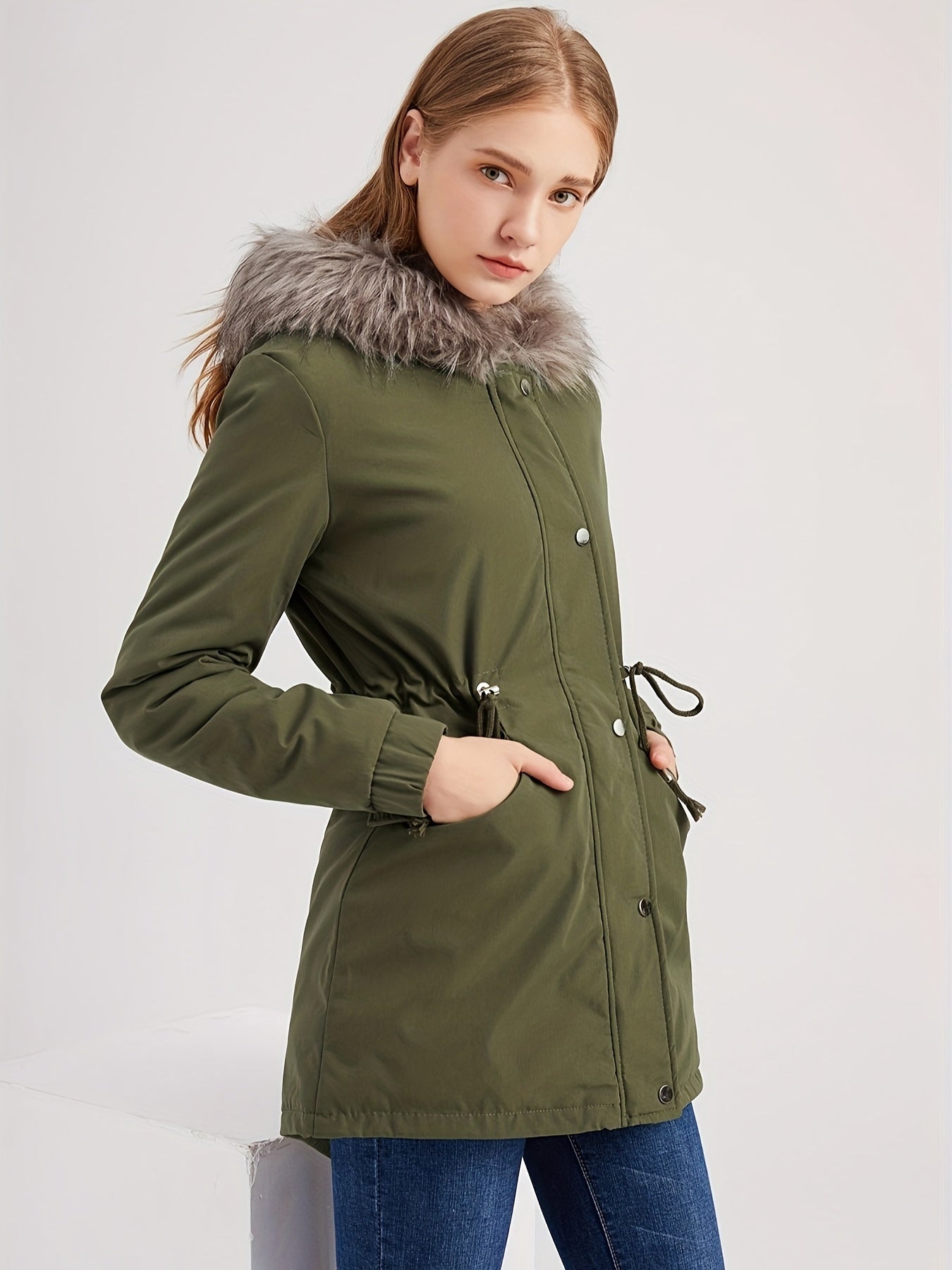 Women's fern green Jacket - product view 7