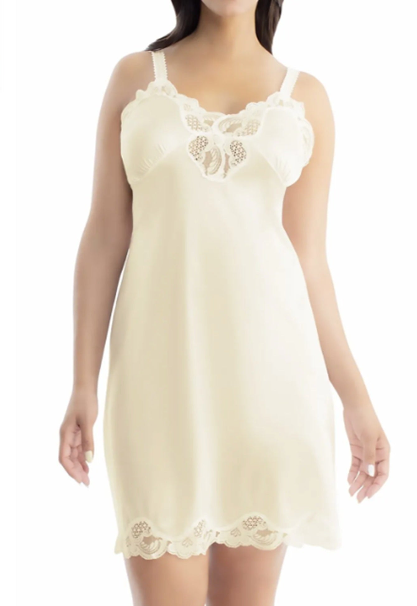 PLUS SIZE LADIES SATIN FULL SLIP