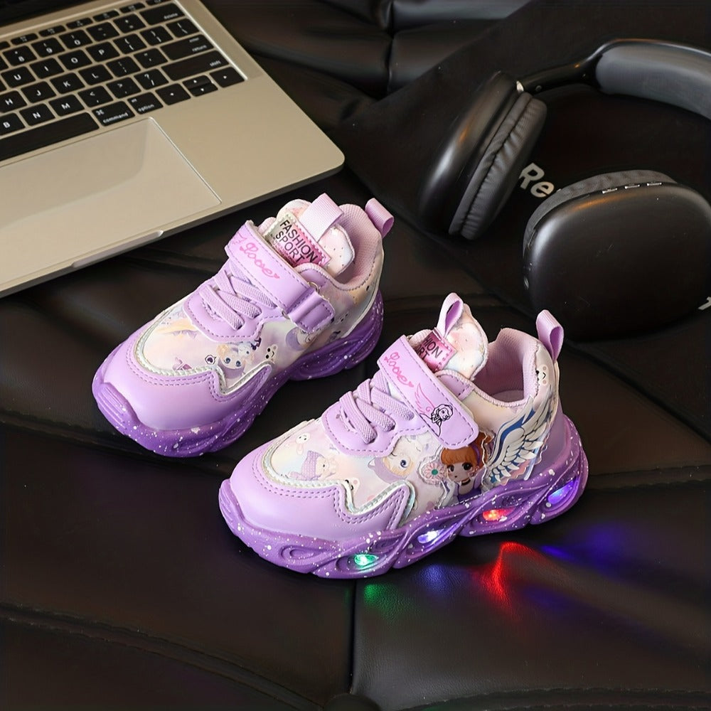 Girls Sneakers - Breathable Mesh & Non-Slip Sole 490469