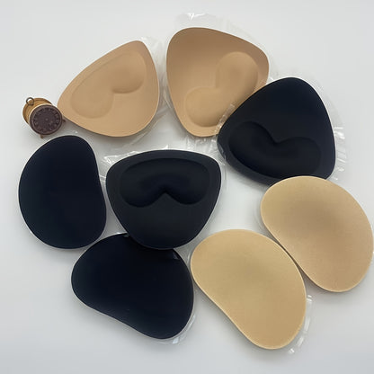 8pcs (4 Pairs) Adhesive Push Up Bra Patches Suitable for Swimsuit & Casual Attire - Removable Reusable Nipple Covers with Sponge Inserts, Lightweight Comfortable Seamless Suitable for Women's Underwear, Bikini Bra Contours, Lingerie Accessories