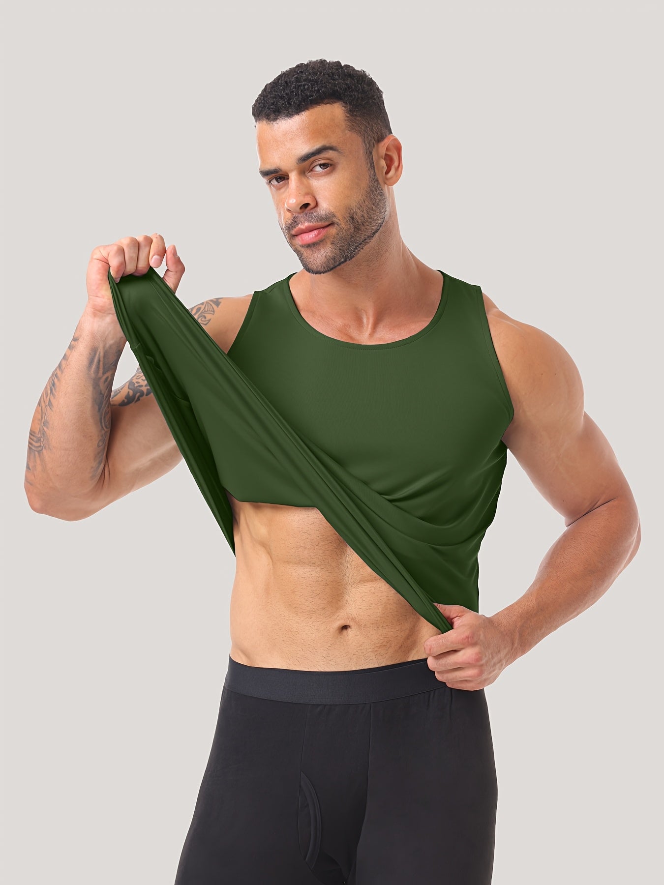 6 Packs Men's Quick Dry Workout Tank Tops Breathable Gym Sleeveless Muscle Shirts for Active Men, Suitable for Fitness, Basketball, Soccer and Running